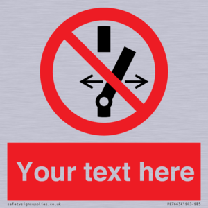 Custom prohibition Do not alter the state of the switch